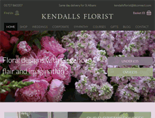 Tablet Screenshot of kendallsflorist.co.uk